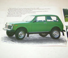 Depliant / Brochure Lada Niva E / Standard / 5000 / 5000 C - Edizione 1981 comprar usado  Enviando para Brazil
