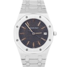 Audemars Piguet Royal Oak preto aço inoxidável quartzo ultrafino 36mm 56023ST CAIXA comprar usado  Enviando para Brazil