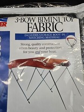 Carver 403WV 3 arco branco vinil lona bimini - 73-78" feixe NOVO comprar usado  Enviando para Brazil