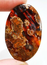 Usado, Cabochão oval de ágata natural peru 5X23X38 mm 42 quilates CV-292 comprar usado  Enviando para Brazil