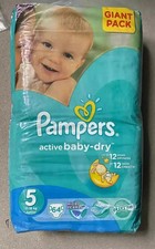 Vintage Pieluchy Pieluchy Couche Pieluchy Pampers Active Baby Dry 2015 ZAPIECZĘTOWANE na sprzedaż  PL