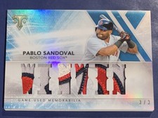 Pablo SANDOVAL🔥2015 Topps Triple Threads Patch Relic #TTR-PS2 3/3 NM Red Sox📈 comprar usado  Enviando para Brazil