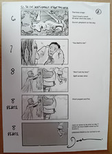 Original autographed storyboar for sale  STOCKPORT