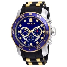 Invicta Pro Diver cronógrafo mostrador azul relógio de quartzo masculino 22971 comprar usado  Enviando para Brazil