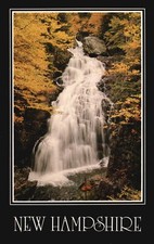 Cartão postal NH White Mountains Pinkham entalhe cristal cascata cromado vintage PC f572, usado comprar usado  Enviando para Brazil
