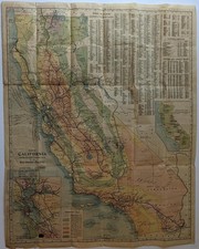 Vintage map california for sale  Prospect