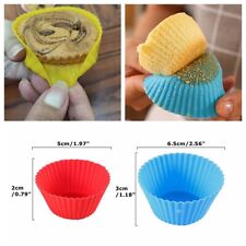 20 piezas Estuches de muffin de molde de silicona reutilizable para hornear molde para pasteles Bandeja para tazas para cupcakes Herramienta segunda mano  Embacar hacia Argentina