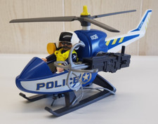Playmobil polizei hubschrauber gebraucht kaufen  Langweid a.Lech