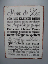 Metallschild blechbild deko gebraucht kaufen  Walldürn