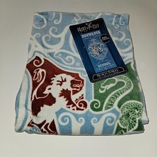 NOVA Toalha de Praia Harry Potter Azul Hogwarts School Crest 100% Algodão 28" X 58" comprar usado  Enviando para Brazil