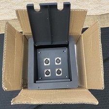 Caixa de bolso embutida áudio palco piso com 4 conectores de microfone fêmea XLR Elite Core , usado comprar usado  Enviando para Brazil