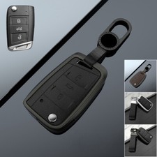 Capa chave de carro liga de alumínio para VW Golf Polo MK7 Karoq Skoda Seat Leon comprar usado  Enviando para Brazil