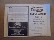 Triumph parts catalogue for sale  SAFFRON WALDEN