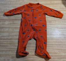 Pijama Carter's bebê menino tamanho 3 meses mistura de algodão laranja construção térmica, usado comprar usado  Enviando para Brazil