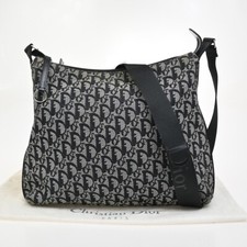 Bolsa de ombro CHRISTIAN DIOR logotipo padrão trotter couro lona preta 32EE968 comprar usado  Enviando para Brazil