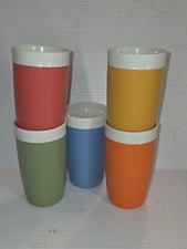 Copos vintage Therm-O-Ware Sun Frost feitos nos EUA conjunto de cozinha retrô 5 MCM comprar usado  Enviando para Brazil