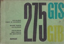 CATÁLOGO REPUESTOS FERRARI 275GTS & GTB. segunda mano  Embacar hacia Mexico