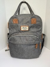 Usado, Mochila de viagem Ruvalino multiuso maternidade, fralda, cinza e marrom comprar usado  Enviando para Brazil