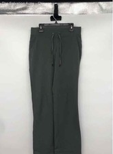 Calça de moletom Athleta feminina verde cordão cintura bolso perna reta tamanho 0 comprar usado  Enviando para Brazil