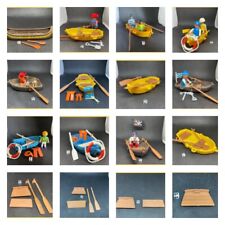 Playmobil barco a remo pescador peixe motor canoa remo remo máscara de snorkel étnica mais comprar usado  Enviando para Brazil