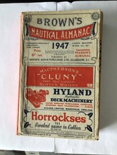 Brown nautical almanac for sale  NEW MILTON