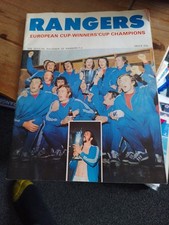Rangers european cup for sale  DUNBAR