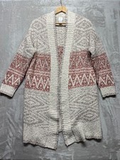 Cardigã JOIE Suéter Feminino Tamanho Grande Multicolorido Malha Boho Frente de Lã Celta comprar usado  Enviando para Brazil