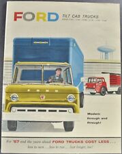 1957 Ford Tilt Cab Truck Brochure COE Carga Semi Dump Excelente Original 57, usado comprar usado  Enviando para Brazil