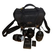 Kit de câmera digital SLR Nikon D D3200 24.2MP com lente 18-55mm e 55-200mm sem SD comprar usado  Enviando para Brazil