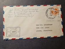 Capa de exército APO 98 LIHUE, KAUAI, HAVAÍ 1944 censurada Segunda Guerra Mundial 323 ENGR Combat Bn comprar usado  Enviando para Brazil