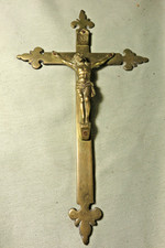 Crucifix bronze fleur d'occasion  Saverdun