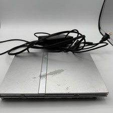 Sony PlayStation 2 PS2 Slim prata SCPH-77001 com cabo de alimentação, testado comprar usado Sony PlayStation 2 PS2 Slim prata SCPH-77001 com cabo de alimentação, testado comprar usado  Enviando para Brazil