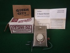Interruptor de controle de ventilador NOS Nutone PFSW-52 3 velocidades para PFM e PFL-52 comprar usado  Enviando para Brazil