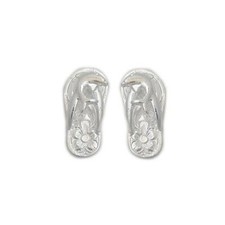Brincos pierce prata flor golfinho flor plumeria chinelo joias havaianas comprar usado  Enviando para Brazil