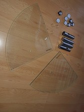 Glass corner shelf for sale  OLDHAM