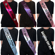 Personalised birthday sash for sale  CARNFORTH