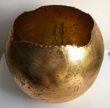 Gold metall übertopf gebraucht kaufen  Hamburg