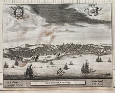 Gravure vue lisbonne d'occasion  Lavernose-Lacasse