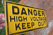 Vintage embossed danger for sale  Spokane