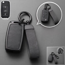 Capa Smart Key de Couro Genuíno para Carro VW Golf Jetta Passat Fusca Touareg comprar usado  Enviando para Brazil