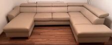 Leder wohnlandschaft beige gebraucht kaufen  Büttelborn