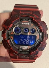Relógio digital de quartzo resina vermelho/preto CASIO G-SHOCK GD-120CM-4JR comprar usado  Enviando para Brazil