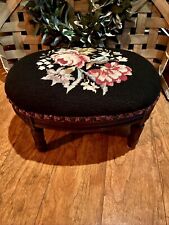 Antique needlepoint floral for sale  East Islip