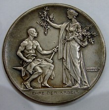 Alemanha - 1912 Bavarian Industrial Assoc. Medalha de prata - 0,990 fina, 50g, 50mm comprar usado  Enviando para Brazil
