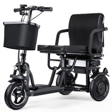 NOVO TopMate Scooter Elétrico 3 Rodas 350W Potência Mobilidade Scooter Adulto Sênior comprar usado  Enviando para Brazil