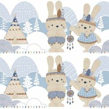 Usado, Kinderborte Indiana Hasen weiß blau Babylandia 005496 (19,96€/1qm) comprar usado  Enviando para Brazil