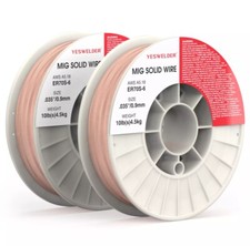 Fio de solda sólido ER70S-6.035" 0.9mm-10 libras carretel (2 rolos) aço carbono Mig comprar usado  Enviando para Brazil