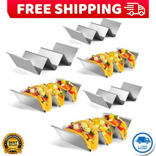 Usado, Conjunto de 6 suportes para tacos, suporte para taco, suporte para taco de aço inoxidável, com fácil acesso comprar usado Usado, Conjunto de 6 suportes para tacos, suporte para taco, suporte para taco de aço inoxidável, com fácil acesso comprar usado  Enviando para Brazil