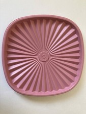 Tigela instantânea Tupperware vintage SOMENTE TAMPA #837 Starburst Servalier 8" rosa quadrado comprar usado  Enviando para Brazil