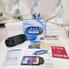 Console Sony PlayStation Vita PCH-1000 preto cristal 3G modelo Wi-Fi manual na caixa comprar usado  Enviando para Brazil
